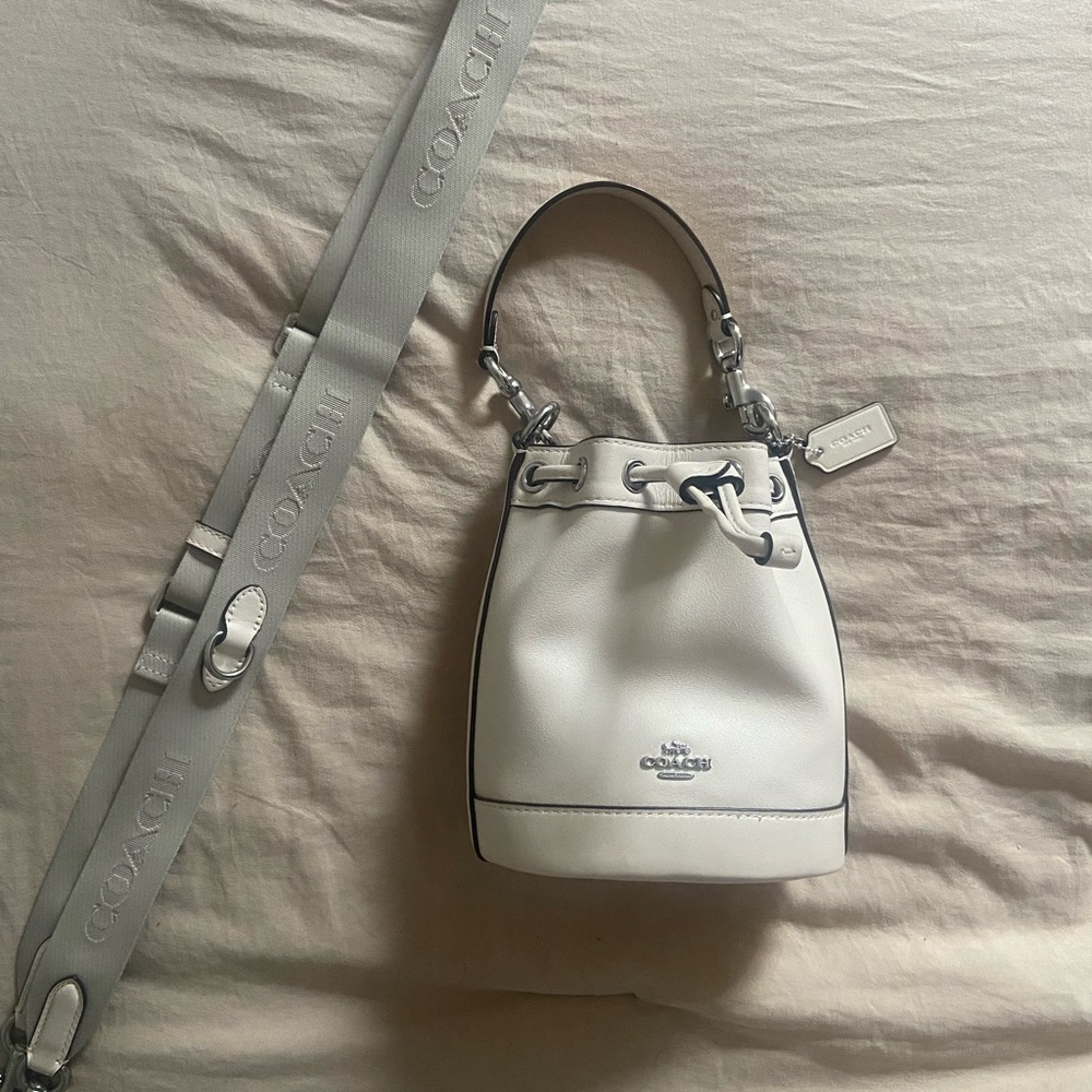 Coach Light Gray Bucket Bag
